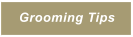 Grooming Tips